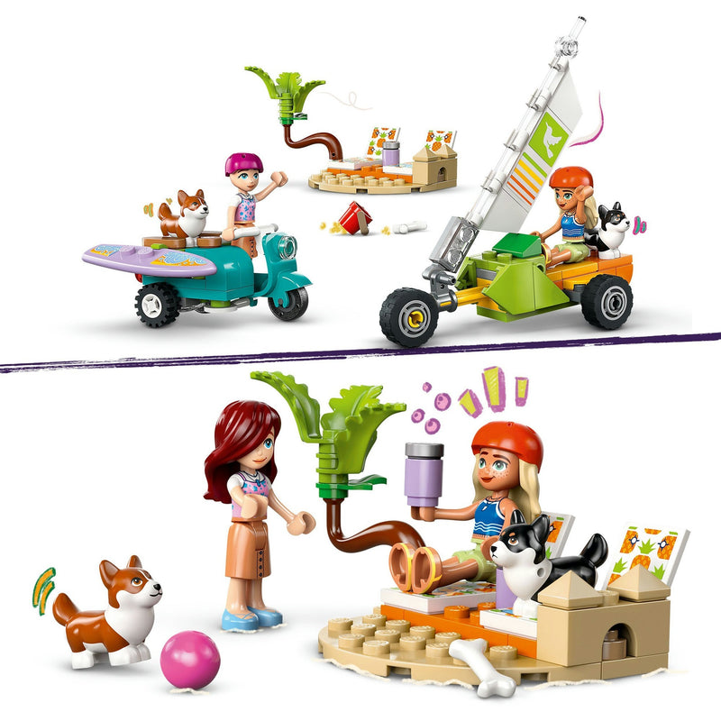 Afbeelding laden in galerijviewer, Lego friends - surf- en scooterplezier met de honden constructiespeelgoed (42641)
