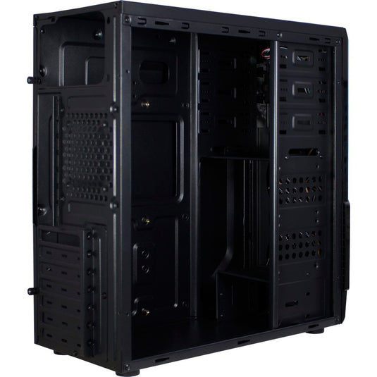 Inter-tech b-30 midi tower behuizing (zwart | 2x usb-a)
