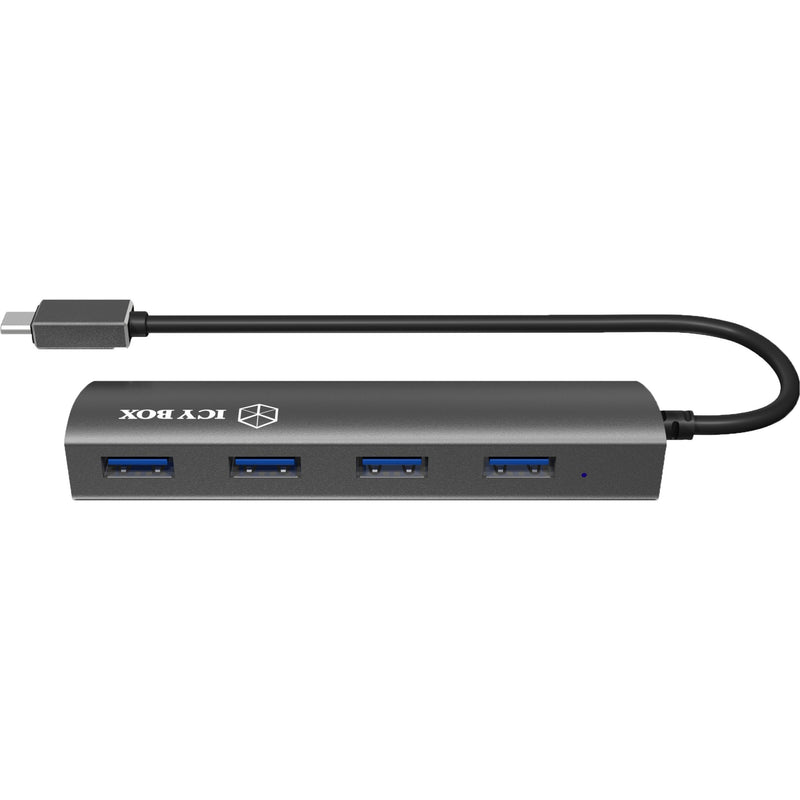 Afbeelding laden in galerijviewer, Icy box ib-ac6405-c usb-hub (antraciet, usb type-c hub)
