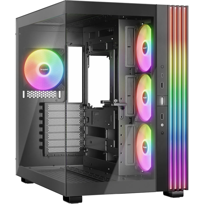 Afbeelding laden in galerijviewer, Be quiet! light base 600 lx midi tower behuizing (zwart | 2x usb-a | 1x usb-c | rgb | window)
