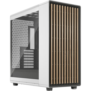 Fractal design north xl midi tower behuizing (wit houtkleur | 2x usb-a | 1x usb-c | tempered glass)
