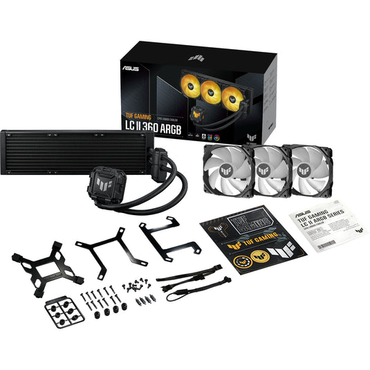Asus tuf gaming lc ii 360 argb waterkoeling (zwart, 4-pins pwm fan-connector)