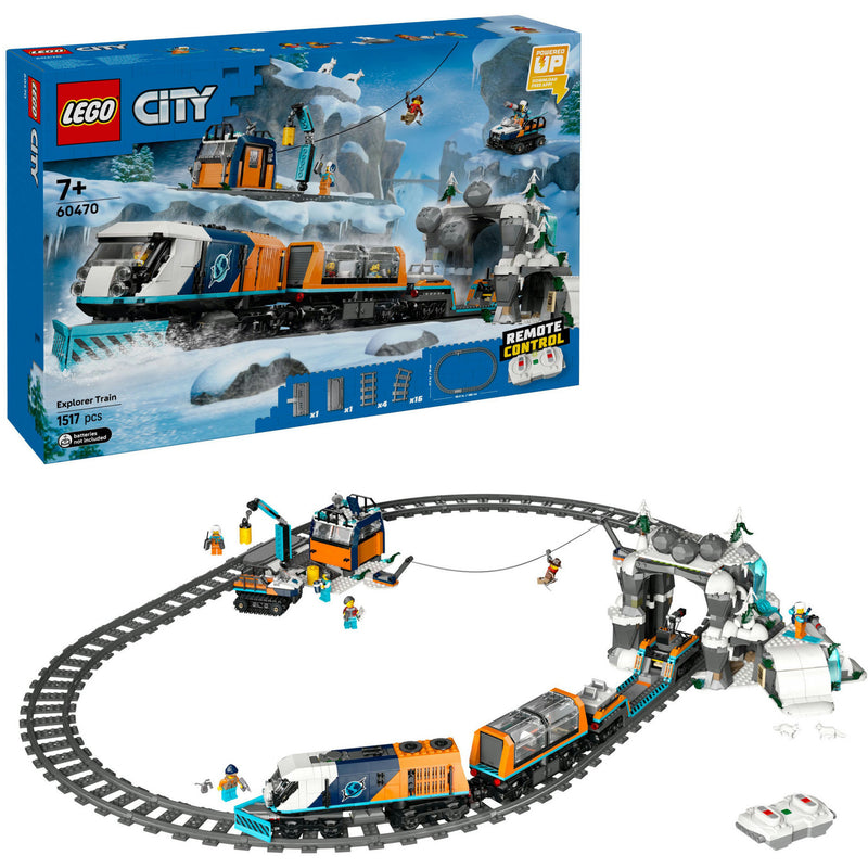 Afbeelding laden in galerijviewer, Lego city onderzoekstrein op de noordpool voertuig speelgoed - 60470
