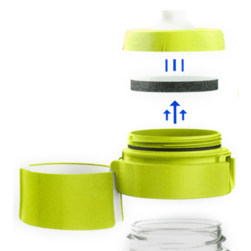 Afbeelding laden in galerijviewer, Brita fill go vital 0,6 liter drinkfles (transparant limoen)
