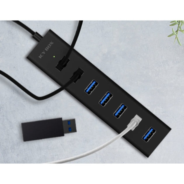 Afbeelding laden in galerijviewer, Icy box ib-hub1700-u3 usb-hub (zwart)
