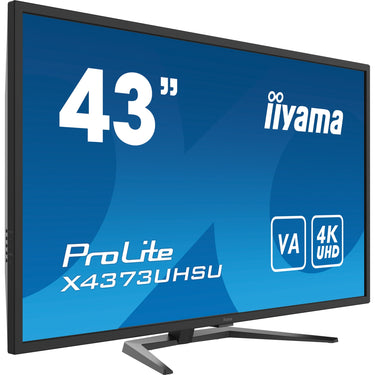 Iiyama prolite x4373uhsu-b1 43 4k uhd monitor (zwart, 2x hdmi, 2x displayport, mini-displayport, 4x usb-a, usb-b)