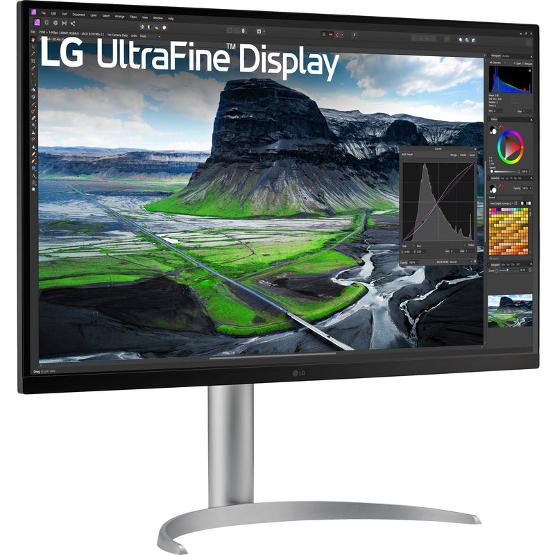 Afbeelding laden in galerijviewer, Lg ultrafine 32uq850v-w 31.5 4k uhd monitor (wit, 2x hdmi, displayport, 2x usb-a, usb-b, usb-c)

