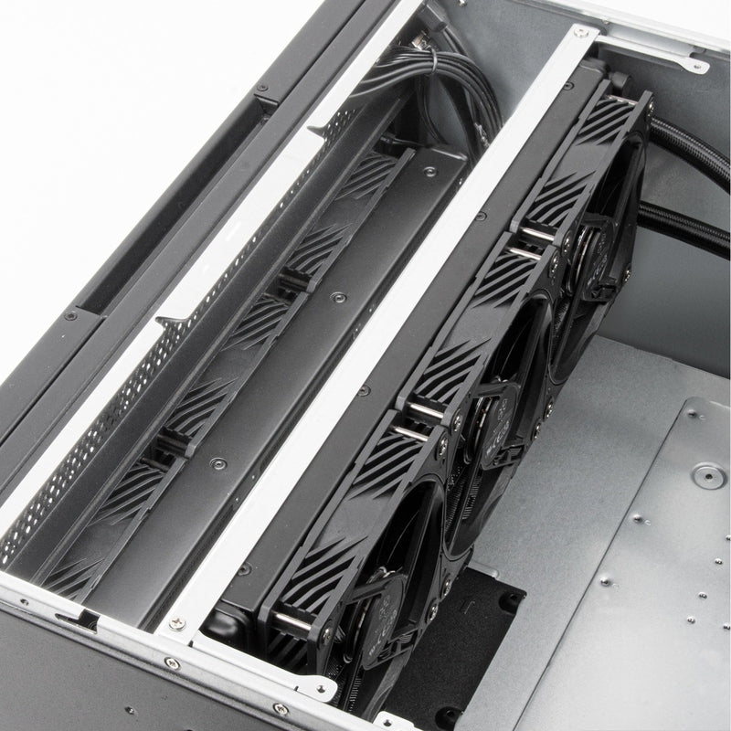Afbeelding laden in galerijviewer, Silverstone rm52 server behuizing (zwart | 2x usb-a | 1x usb-c)
