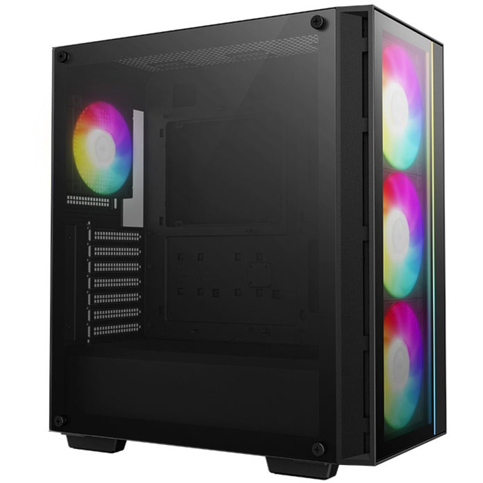 Afbeelding laden in galerijviewer, Deepcool matrexx 55 v4 c midi tower behuizing (zwart | 1x usb-a | 1x usb-c | rgb | window)
