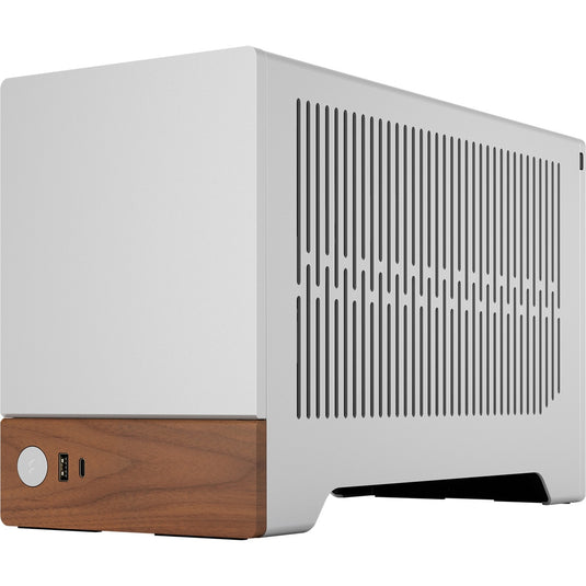 Fractal design terra mini tower behuizing (zilver houtkleur | 1x usb-a | 1x usb-c)