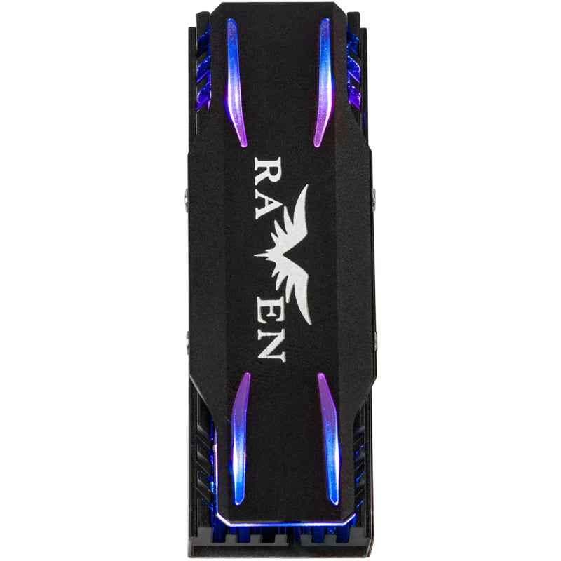 Afbeelding laden in galerijviewer, Silverstone tp03-argb heatsink (zwart, geschikt voor m.2 2280 ssd)
