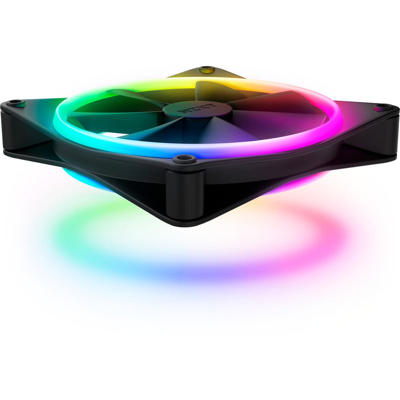 Afbeelding laden in galerijviewer, Nzxt f140 rgb duo case fan (zwart, 140 x 140 x 25 mm, pwm, zonder controller)
