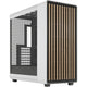 Fractal design north xl rc chalk white tg clear midi tower behuizing (wit houtkleur | 2x usb-a | 1x usb-c | tempered glass)