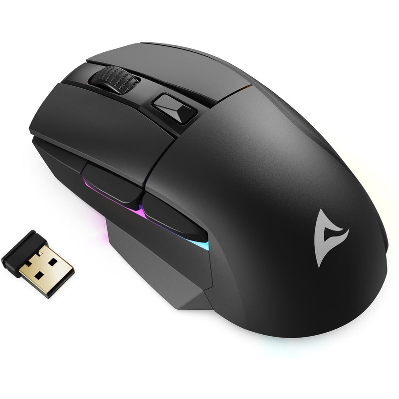 Afbeelding laden in galerijviewer, Sharkoon skiller sgm50w gaming muis (zwart, 400 - 6400 dpi, rgb leds)
