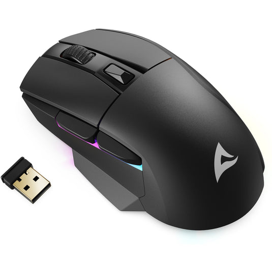 Sharkoon skiller sgm50w gaming muis (zwart, 400 - 6400 dpi, rgb leds)