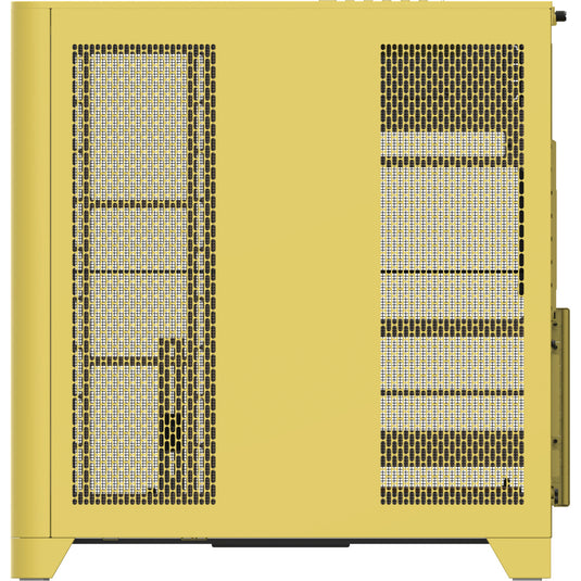 Thermaltake view 390 air butter caramel midi tower behuizing (geel | 2x usb-a | 1x usb-c | tempered glass)