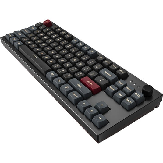 Montech mkey darkness tkl rgb mechanisch toetsenbord (zwart, us lay-out (qwerty), gateron g pro yellow, 80% (tkl), hot-swappable, rgb, pbt)