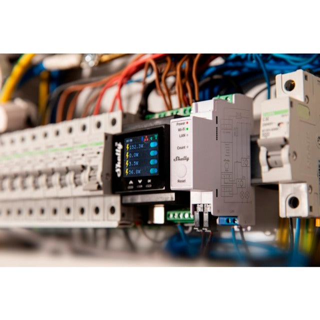 Afbeelding laden in galerijviewer, Shelly pro em - 50 elektriciteitsmeter bluetooth, wifi
