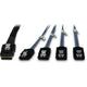 Inter-tech kabel sff-8087 > 4x s-ata, 1m (zwart)