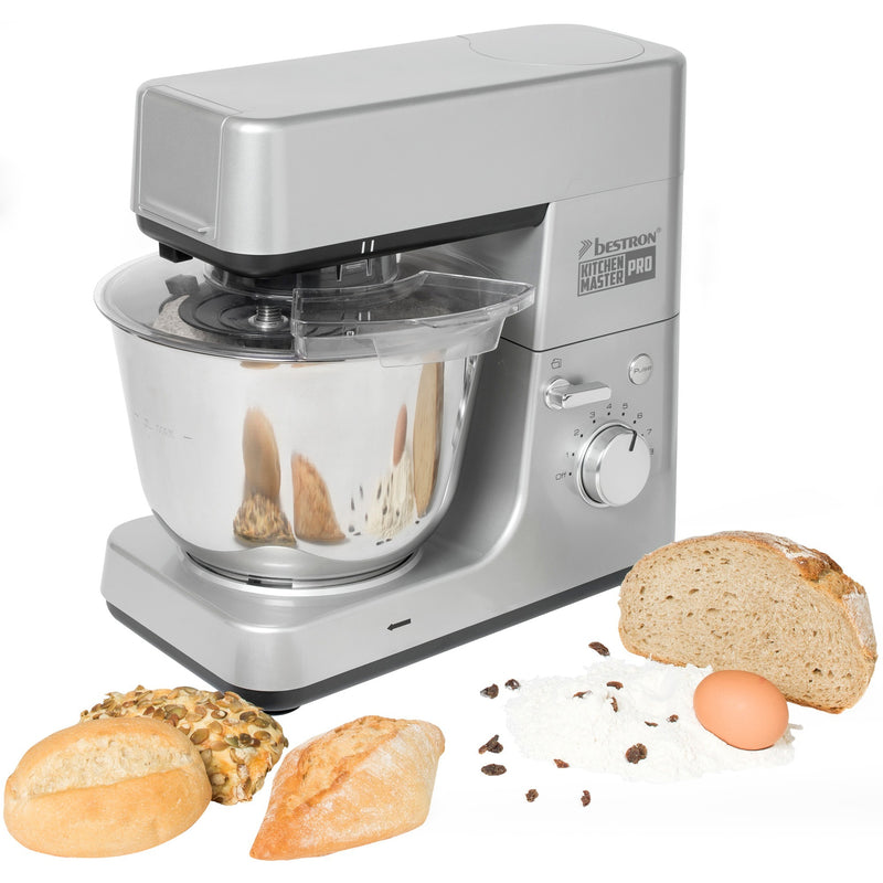Afbeelding laden in galerijviewer, Bestron akm1600s 4-in-1 keukenmachine kitchen master pro (zilver)
