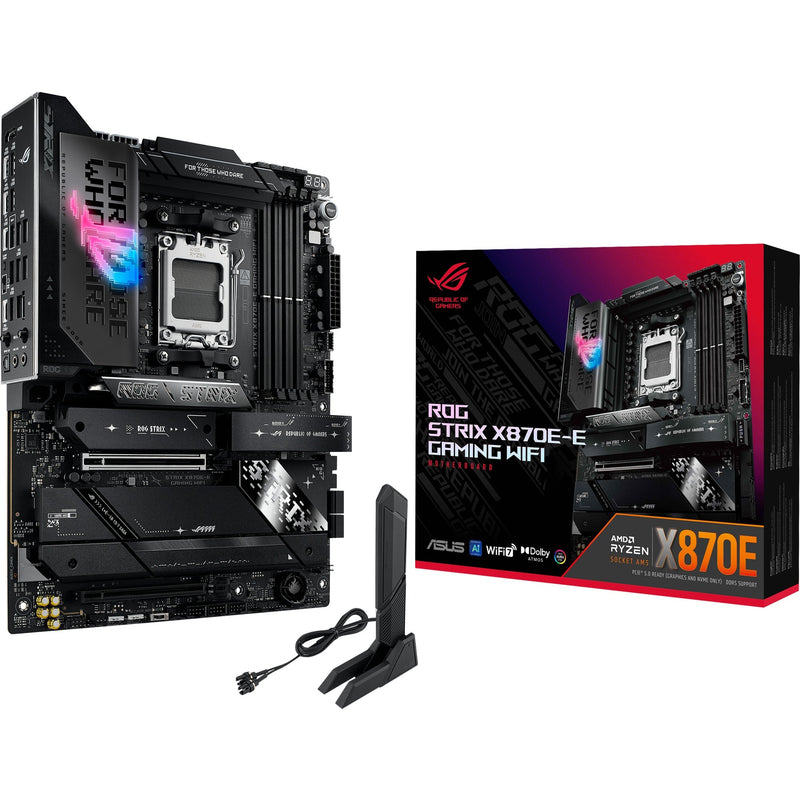 Afbeelding laden in galerijviewer, Asus rog strix x870e-e gaming wifi socket am5 moederbord (5gb-lan, wi-fi 7, bt, sound, atx)
