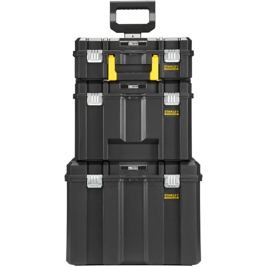 Stanley fatmax pro-stack 3 in 1 moduleerbare opbergkoffers gereedschapsbox (zwart geel)
