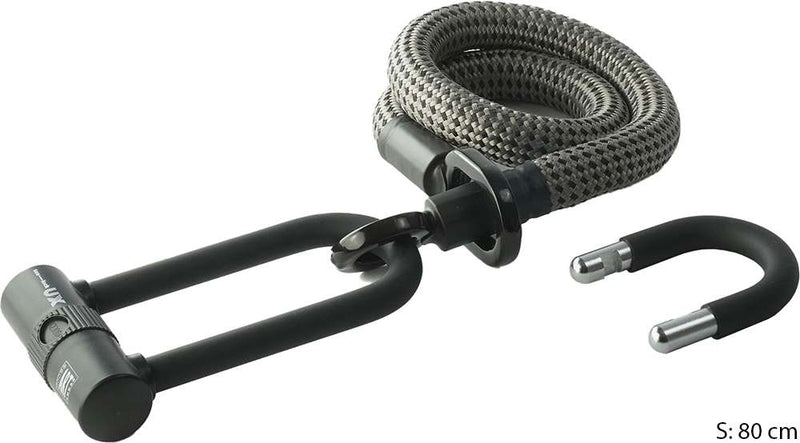 Afbeelding laden in galerijviewer, Texlock eyelet u x - u-lock incl. textile cable with steel core
