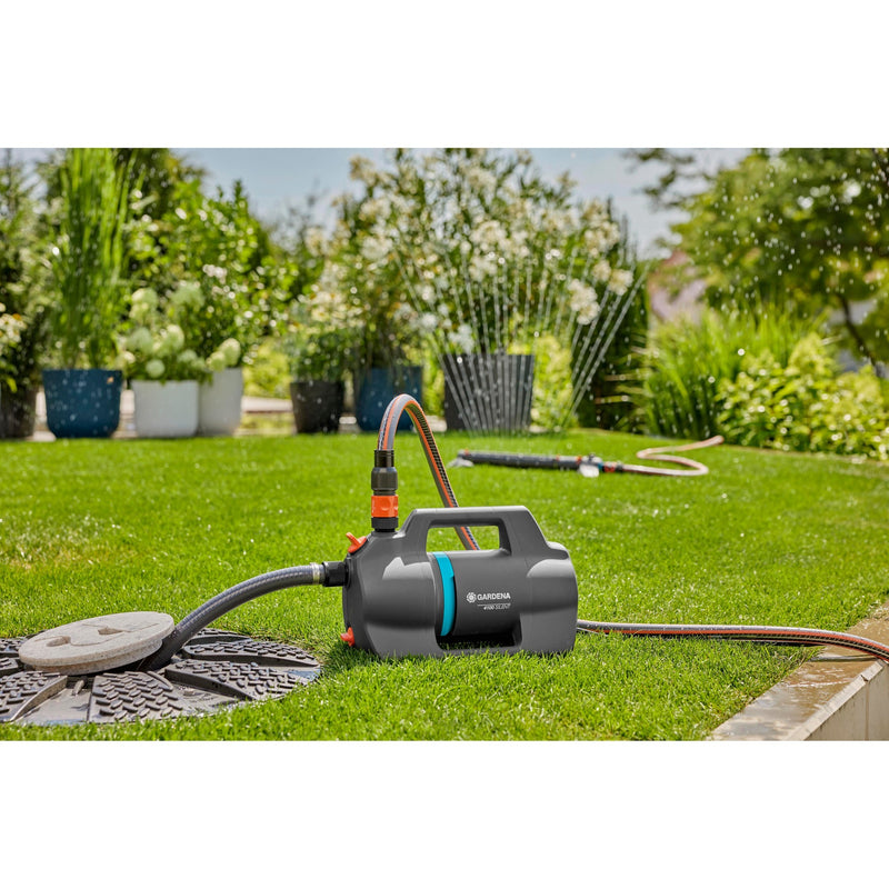 Afbeelding laden in galerijviewer, Gardena besproeiingspomp 4100 silent (donkergrijs turquoise, 550 watt)
