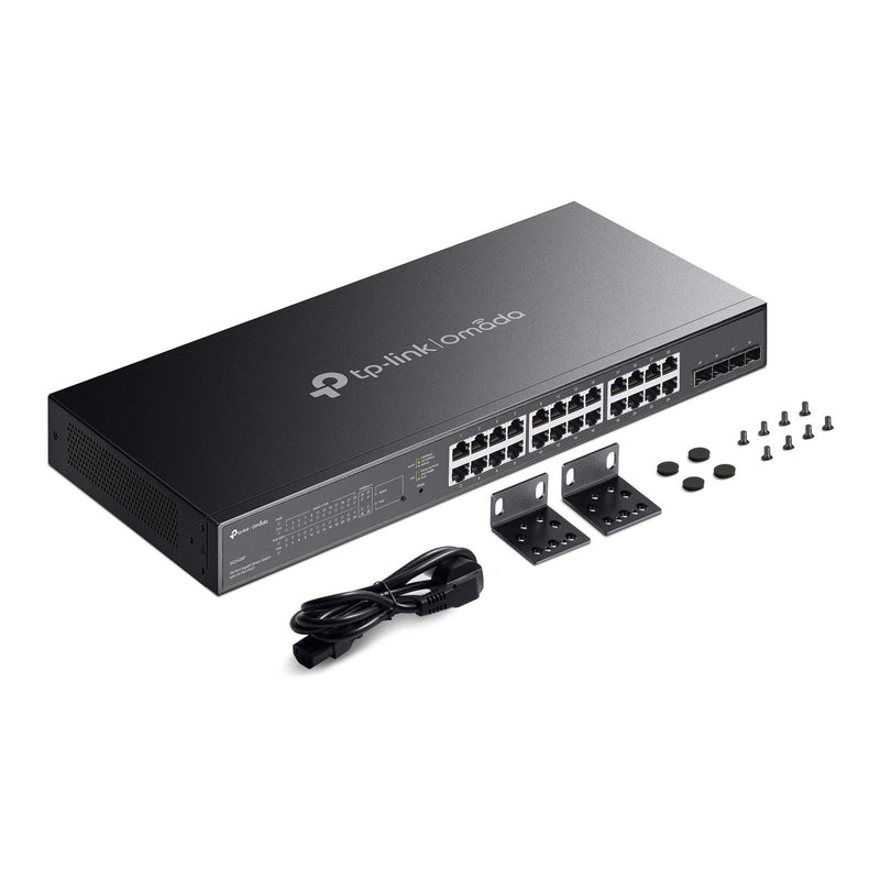 Afbeelding laden in galerijviewer, Tp-link omada sg2428p jetstream 28-poorts gigabit smart-switch (zwart, 24x poe+)

