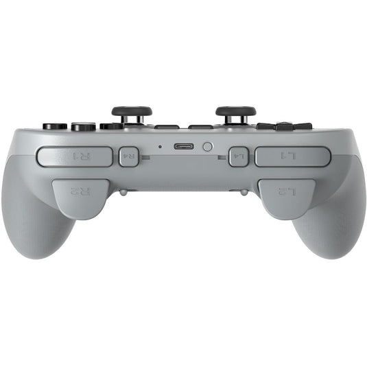 8bitdo pro 3 bluetooth gamepad (grijs zwart, switch 1 2, pc, android, 2.4 ghz bluetooth usb)