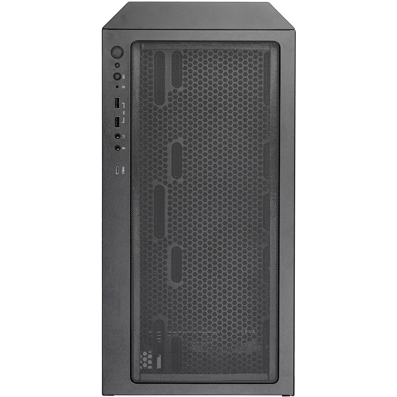Afbeelding laden in galerijviewer, Silverstone fara 514x midi tower behuizing (zwart | 2x usb-a | 1x usb-c | rgb | tempered glass)
