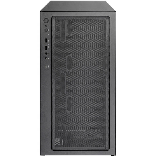 Silverstone fara 514x midi tower behuizing (zwart | 2x usb-a | 1x usb-c | rgb | tempered glass)