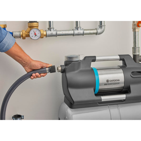 Gardena hydrofoorpomp 6300 silentcomfort (grijs roestvrij staal, bluetooth)