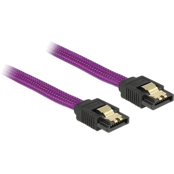 Afbeelding laden in galerijviewer, Delock sata 6 gb s 30 cm violet kabel (paars)
