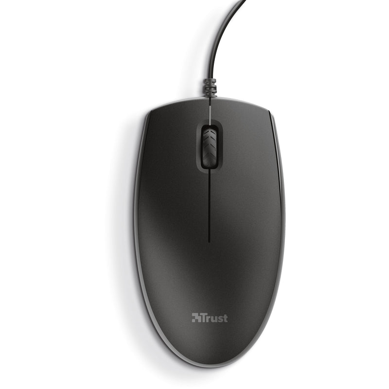 Afbeelding laden in galerijviewer, Trust primo keyboard mouse set desktopset (zwart, us lay-out (qwerty), membraan, 100%)

