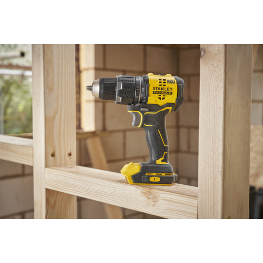 Stanley fatmax v20 18v schroefklopboormachine klopboorschroevendraaier (zwart geel, accu en oplader niet inbegrepen)
