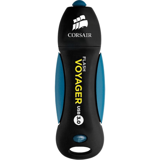 Corsair flash voyager usb 3.0 256 gb usb-stick (zwart blauw, cmfvy3a-256gb)
