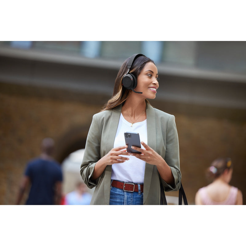 Afbeelding laden in galerijviewer, Jabra evolve2 75 on-ear headset (zwart, link380c, microsoft teams)
