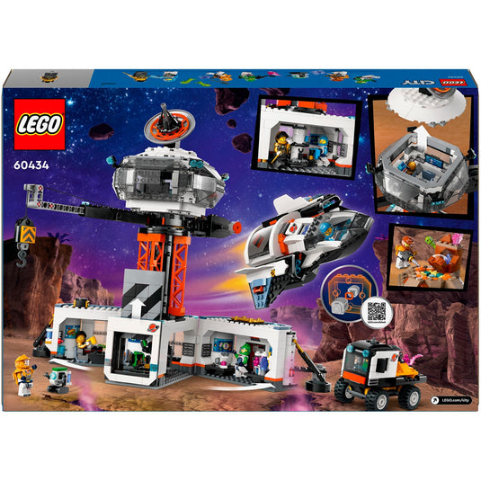 Lego city - ruimtebasis en raketlanceringsplatform constructiespeelgoed (60434)
