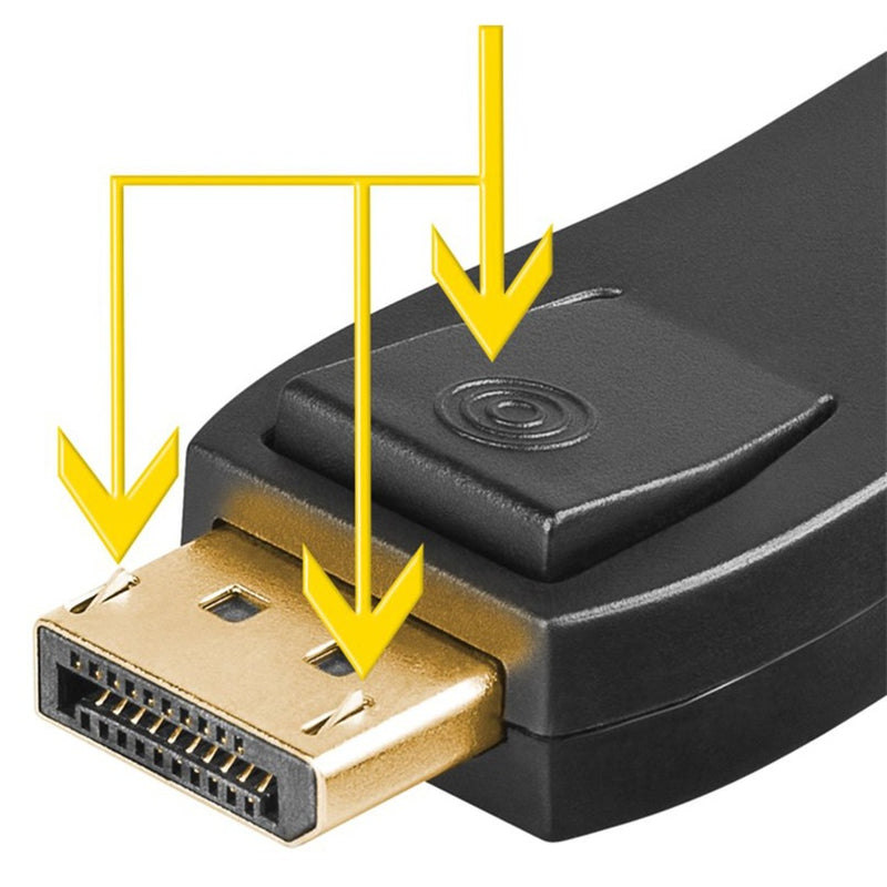 Afbeelding laden in galerijviewer, Goobay adapter displayport > hdmi (zwart, passief, verguld)
