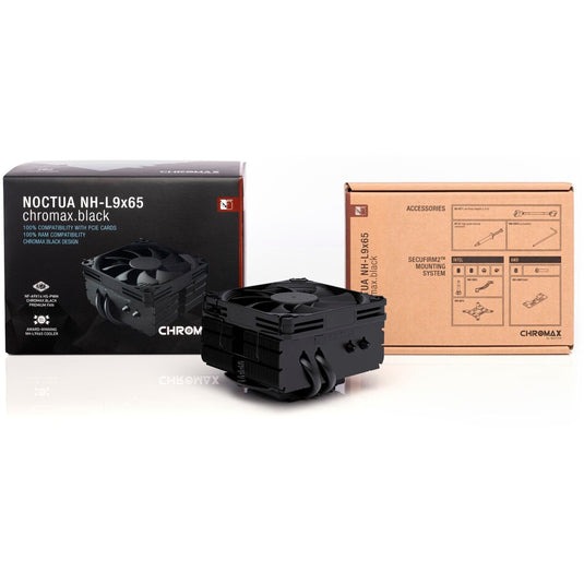 Noctua nh-l9x65 chromax.black cpu-koeler (zwart, 4-pin pwm-aansluiting)