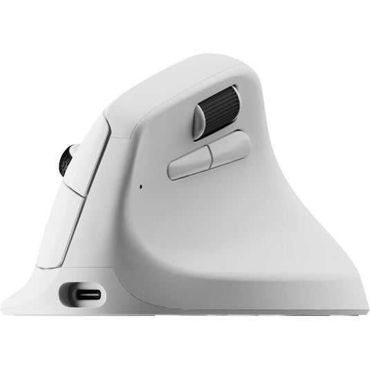 Keychron m5 wireless ergonomic mouse (wit, 100 tot 30.000 dpi, 8000hz, 2,4 ghz bluetooth usb)