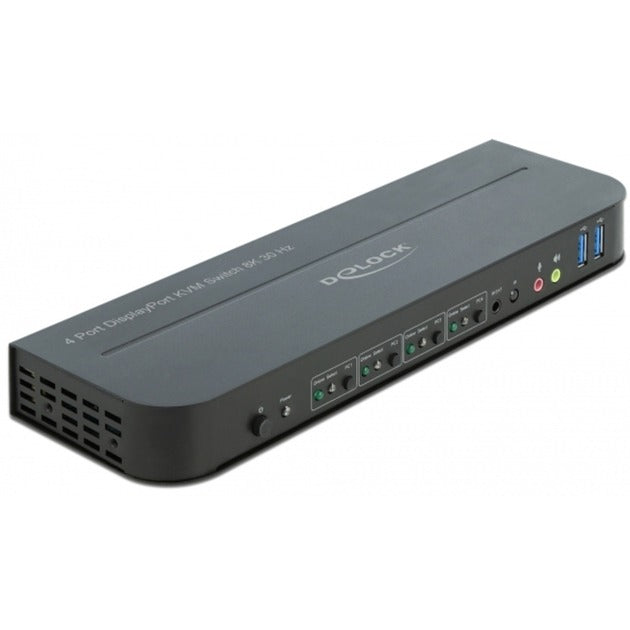 Afbeelding laden in galerijviewer, Delock displayport 1.4 kvm switch kvm-switch (zwart, 8k 30 hz, usb 3.0, audio)

