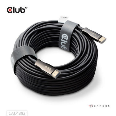 Club 3d hdmi hybride aoc kabel (zwart, 30 meter)