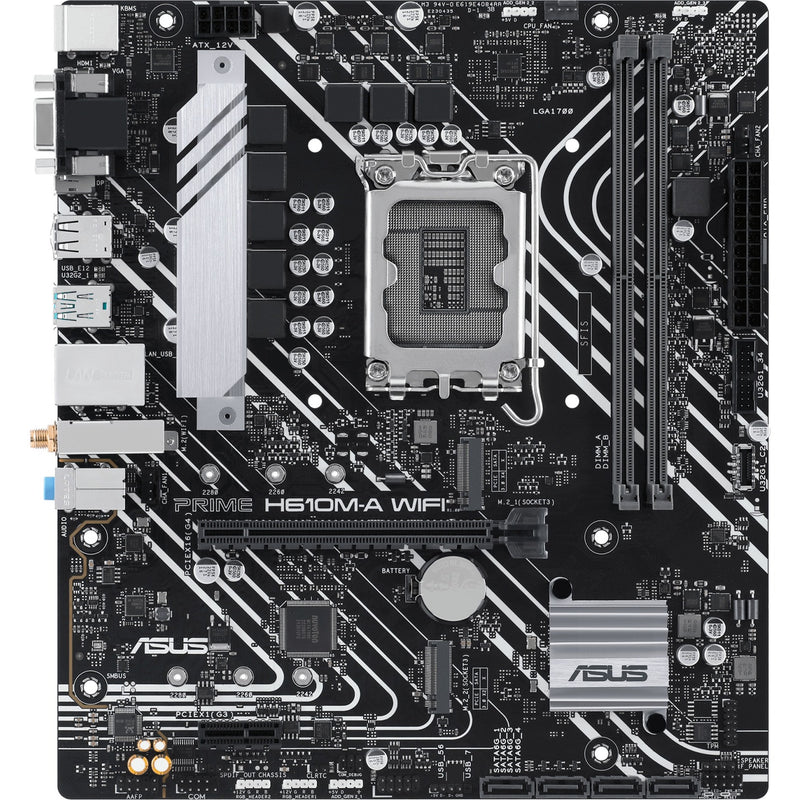 Afbeelding laden in galerijviewer, Asus prime h610m-a wifi socket 1700 moederbord
