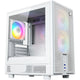 Xyz pc gear atom midi tower behuizing (wit | 2x usb-a | 1x usb-c | tempered glass)