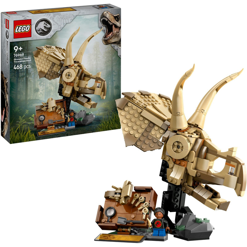 Afbeelding laden in galerijviewer, Lego jurassic world dinosaurusfossielen: triceratops schedel - 76969
