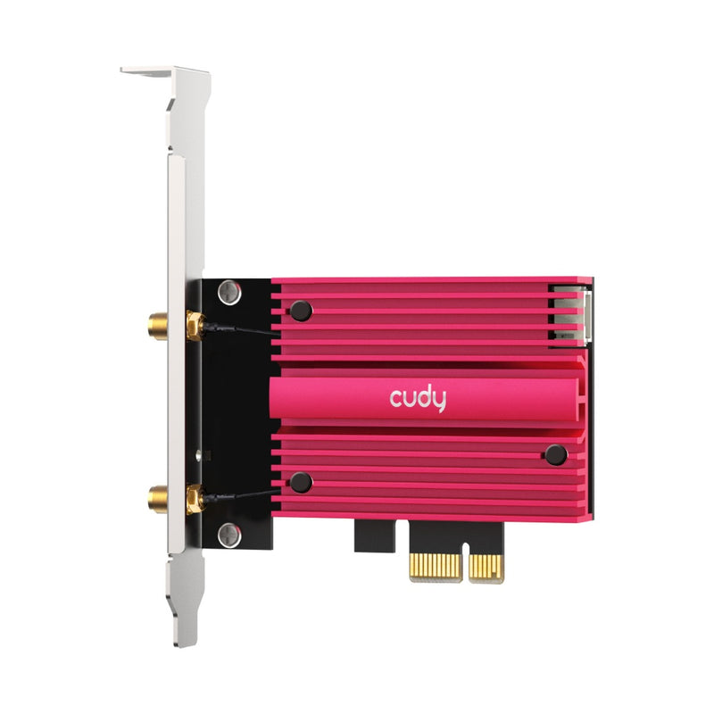 Afbeelding laden in galerijviewer, Cudy ax5400 wi-fi 6e bluetooth 5.3 pci-e wlan adapter (rood)
