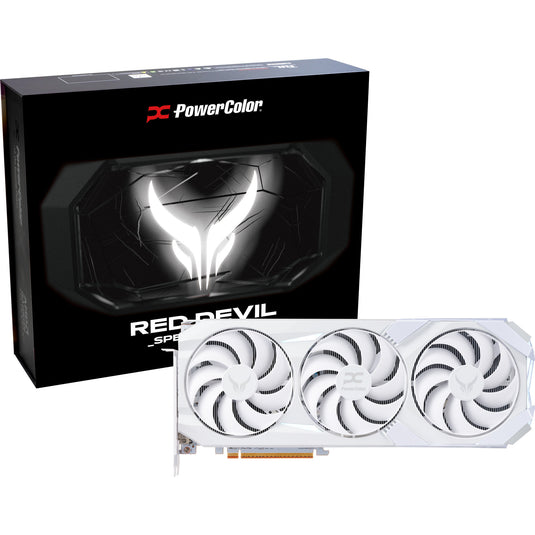 Powercolor radeon rx 9070 xt red devil spectral white 16gb gddr6 grafische kaart (wit, rdna4, gddr6, 3x displayport, 1x hdmi)