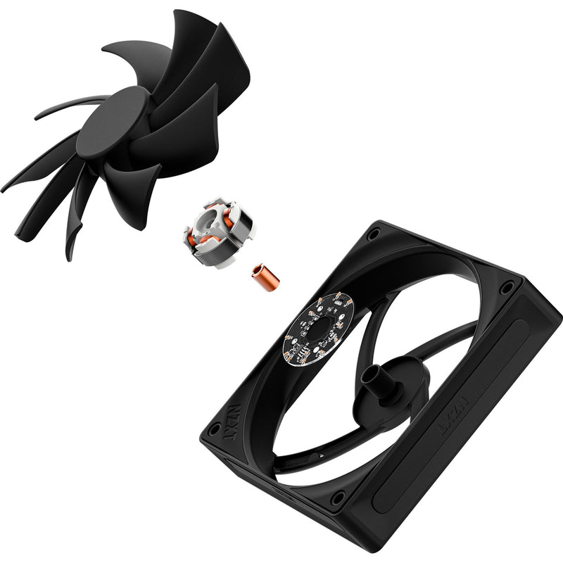 Afbeelding laden in galerijviewer, Nzxt f120q case fan (zwart, 120 x 120 x 25 mm, pwm)

